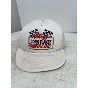 Vintage Kellogg’s Corn Flakes Racing Team Snapback Cap Hat 1992